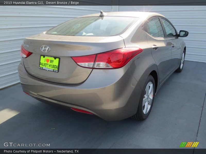 Desert Bronze / Beige 2013 Hyundai Elantra GLS