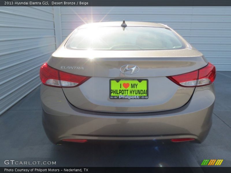 Desert Bronze / Beige 2013 Hyundai Elantra GLS
