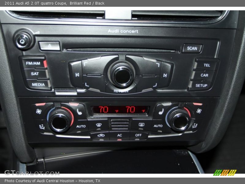 Brilliant Red / Black 2011 Audi A5 2.0T quattro Coupe