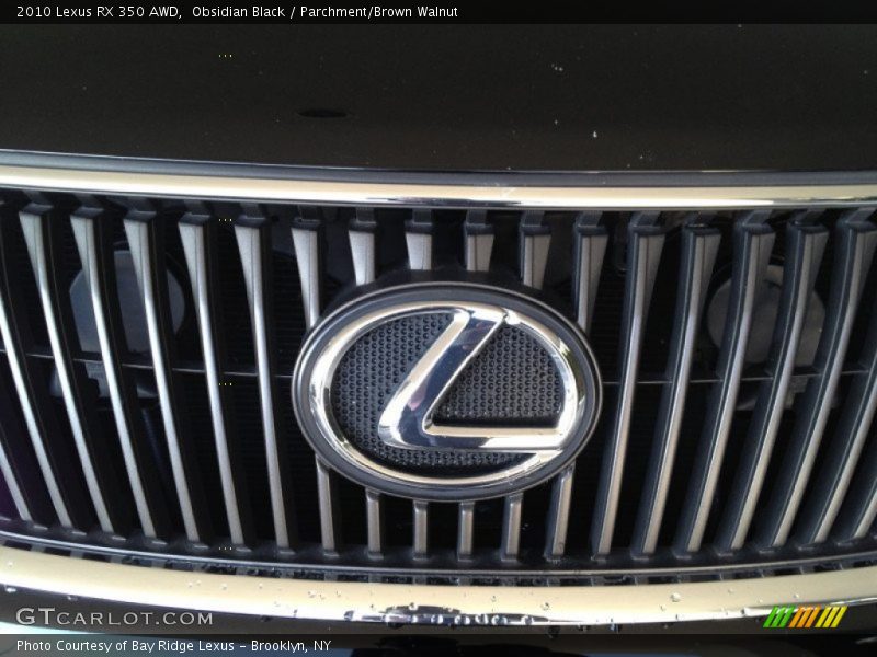 Obsidian Black / Parchment/Brown Walnut 2010 Lexus RX 350 AWD