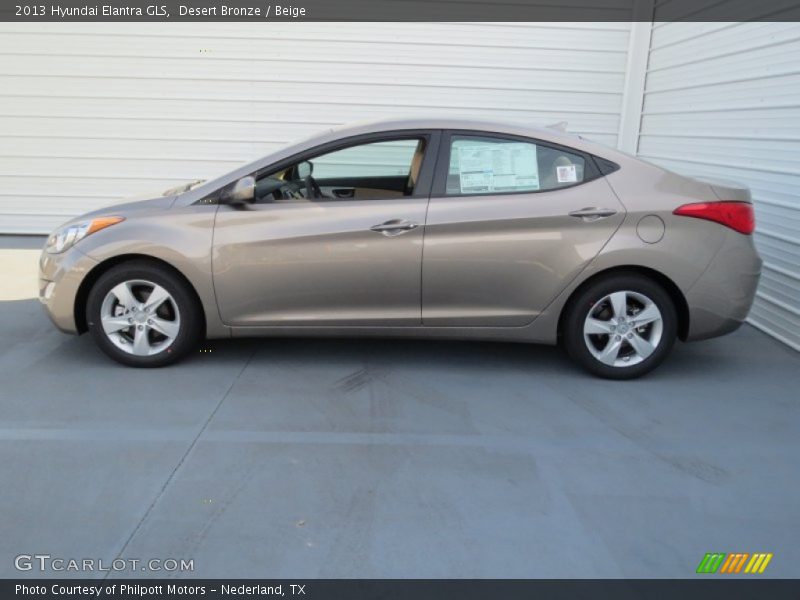 Desert Bronze / Beige 2013 Hyundai Elantra GLS