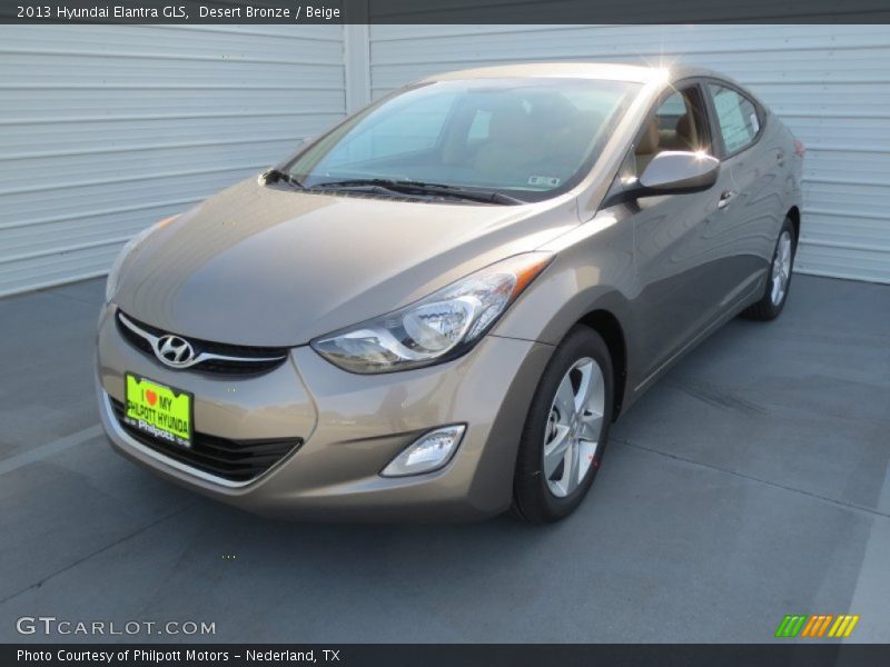 Desert Bronze / Beige 2013 Hyundai Elantra GLS