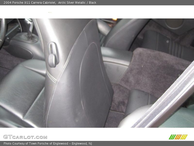 Arctic Silver Metallic / Black 2004 Porsche 911 Carrera Cabriolet