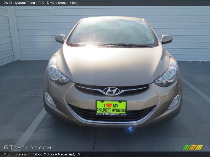 Desert Bronze / Beige 2013 Hyundai Elantra GLS