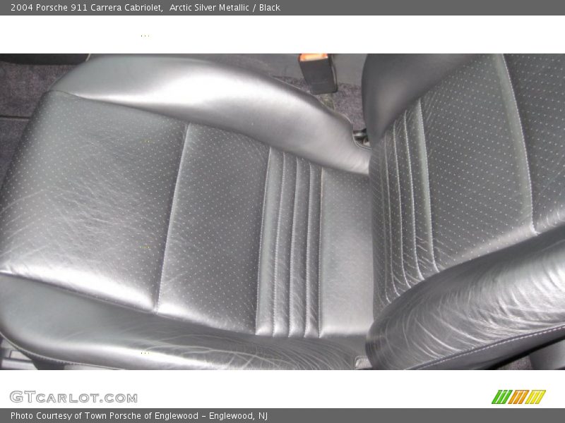 Arctic Silver Metallic / Black 2004 Porsche 911 Carrera Cabriolet