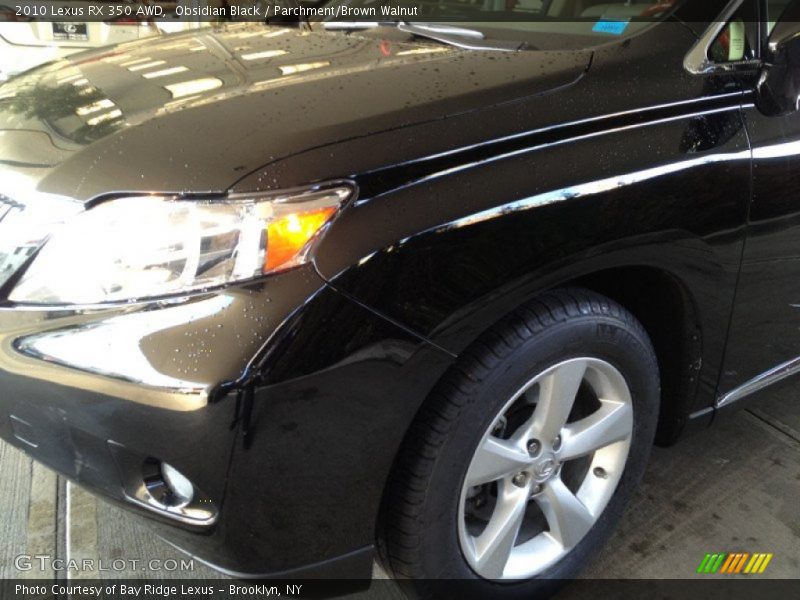 Obsidian Black / Parchment/Brown Walnut 2010 Lexus RX 350 AWD