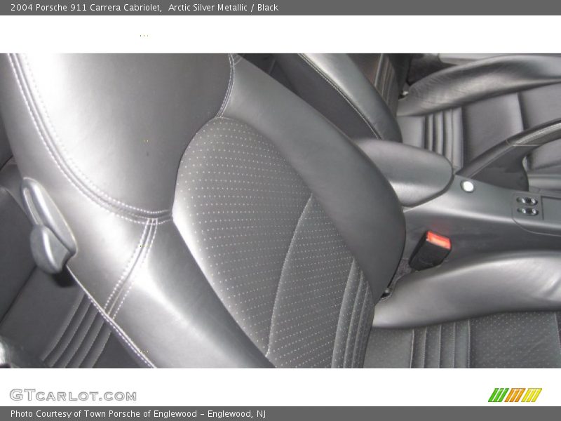 Arctic Silver Metallic / Black 2004 Porsche 911 Carrera Cabriolet