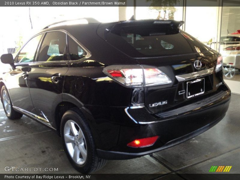 Obsidian Black / Parchment/Brown Walnut 2010 Lexus RX 350 AWD