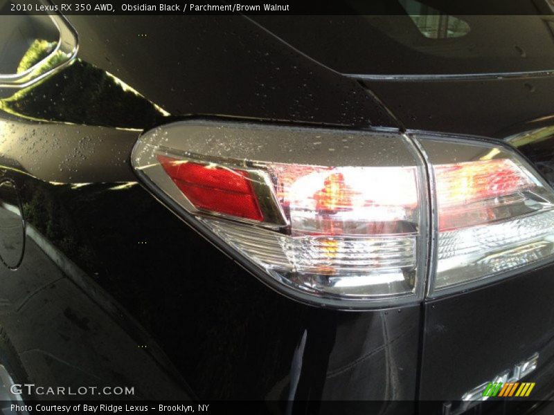 Obsidian Black / Parchment/Brown Walnut 2010 Lexus RX 350 AWD