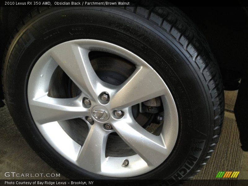 Obsidian Black / Parchment/Brown Walnut 2010 Lexus RX 350 AWD