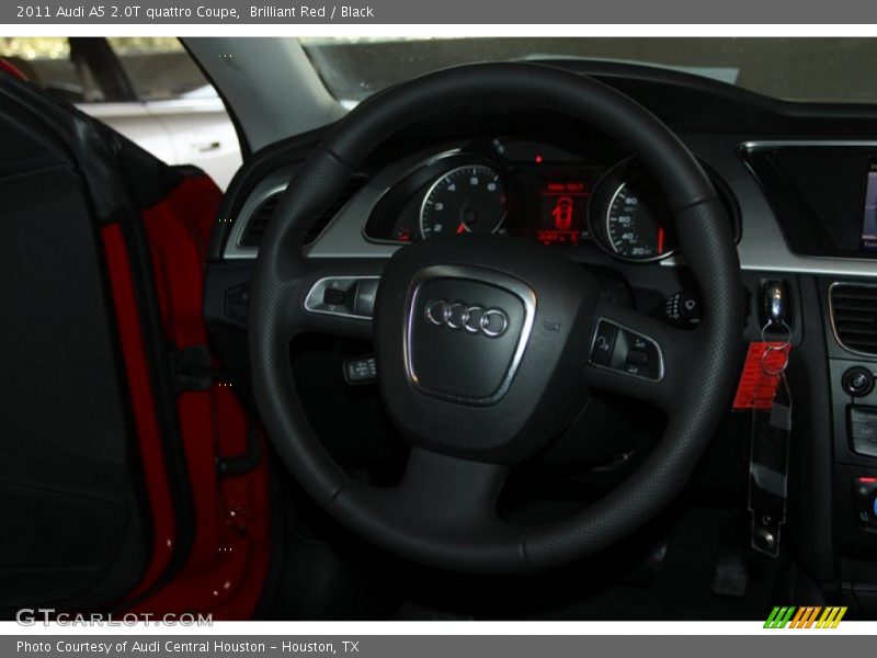 Brilliant Red / Black 2011 Audi A5 2.0T quattro Coupe