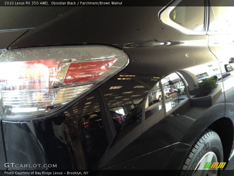 Obsidian Black / Parchment/Brown Walnut 2010 Lexus RX 350 AWD
