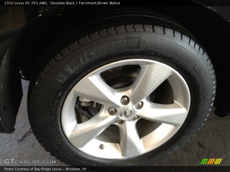 Obsidian Black / Parchment/Brown Walnut 2010 Lexus RX 350 AWD