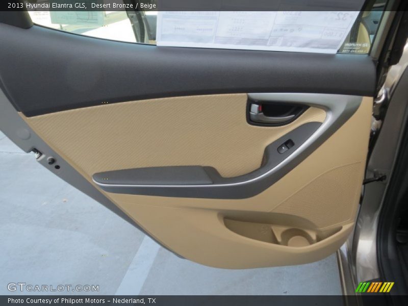 Desert Bronze / Beige 2013 Hyundai Elantra GLS