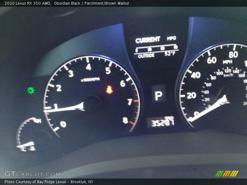 Obsidian Black / Parchment/Brown Walnut 2010 Lexus RX 350 AWD