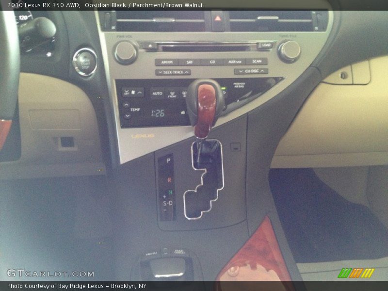 Obsidian Black / Parchment/Brown Walnut 2010 Lexus RX 350 AWD
