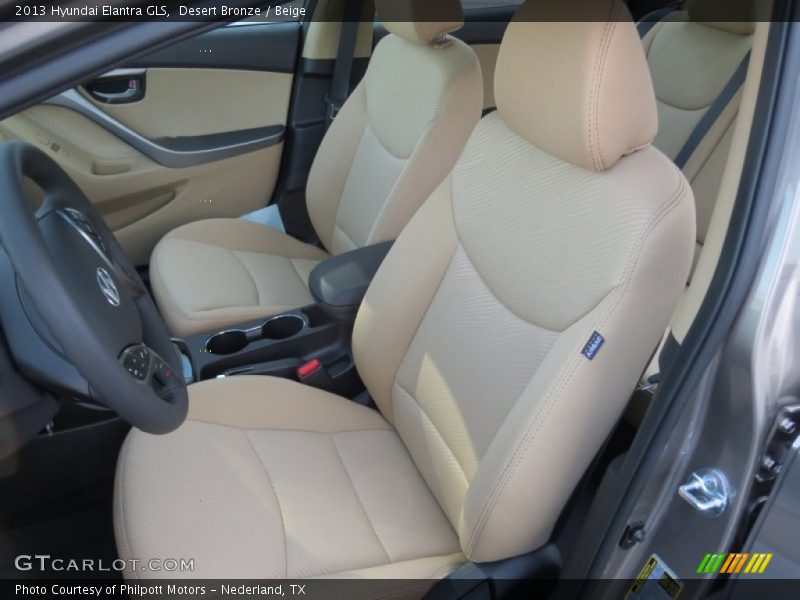 Desert Bronze / Beige 2013 Hyundai Elantra GLS