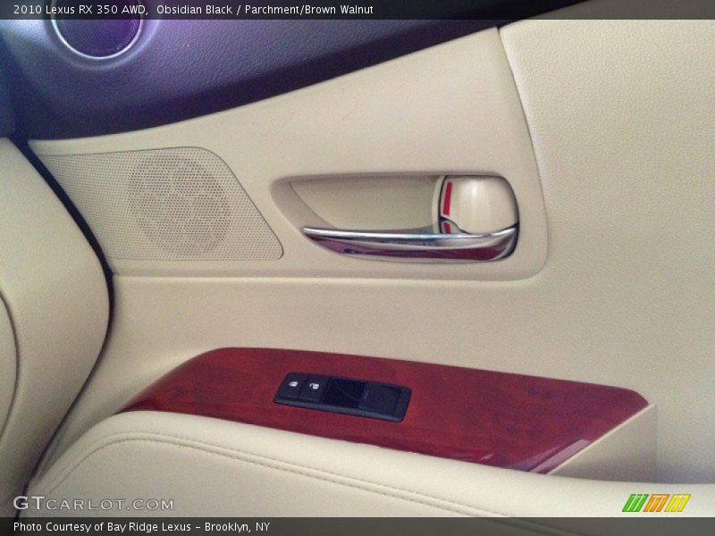 Obsidian Black / Parchment/Brown Walnut 2010 Lexus RX 350 AWD