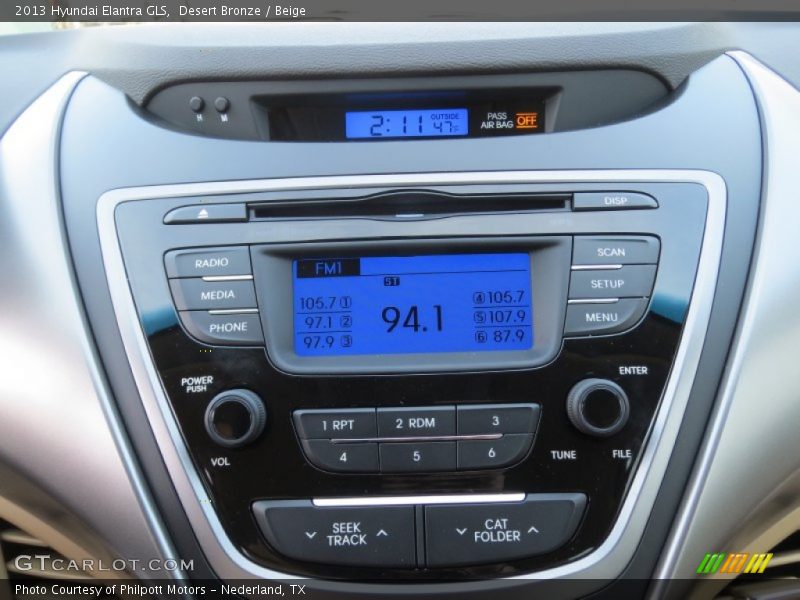 Desert Bronze / Beige 2013 Hyundai Elantra GLS