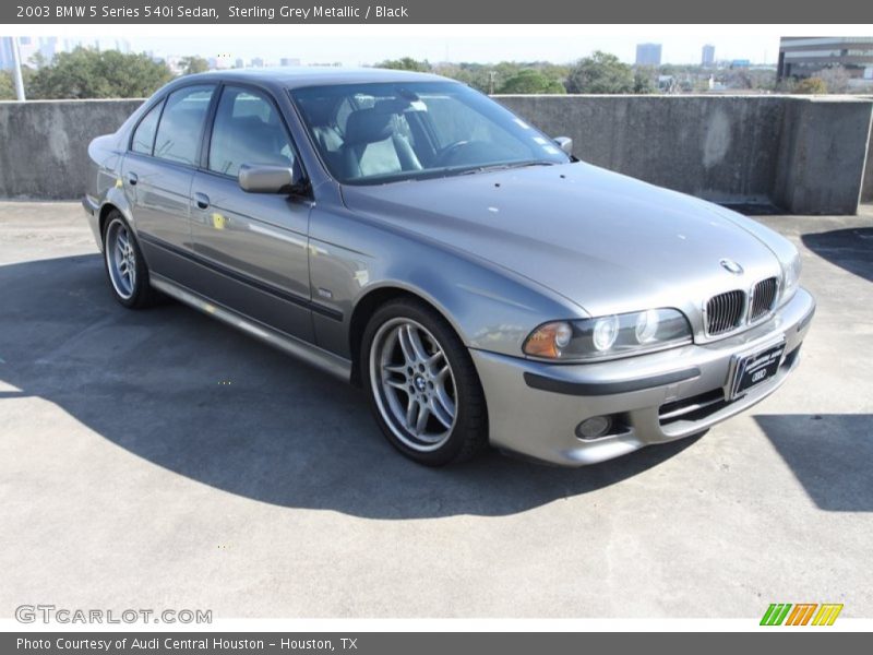 Sterling Grey Metallic / Black 2003 BMW 5 Series 540i Sedan
