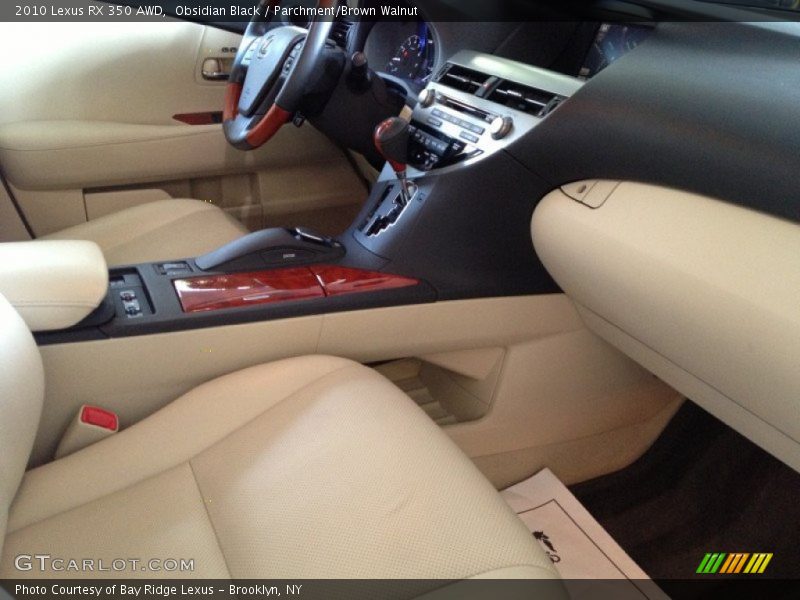 Obsidian Black / Parchment/Brown Walnut 2010 Lexus RX 350 AWD