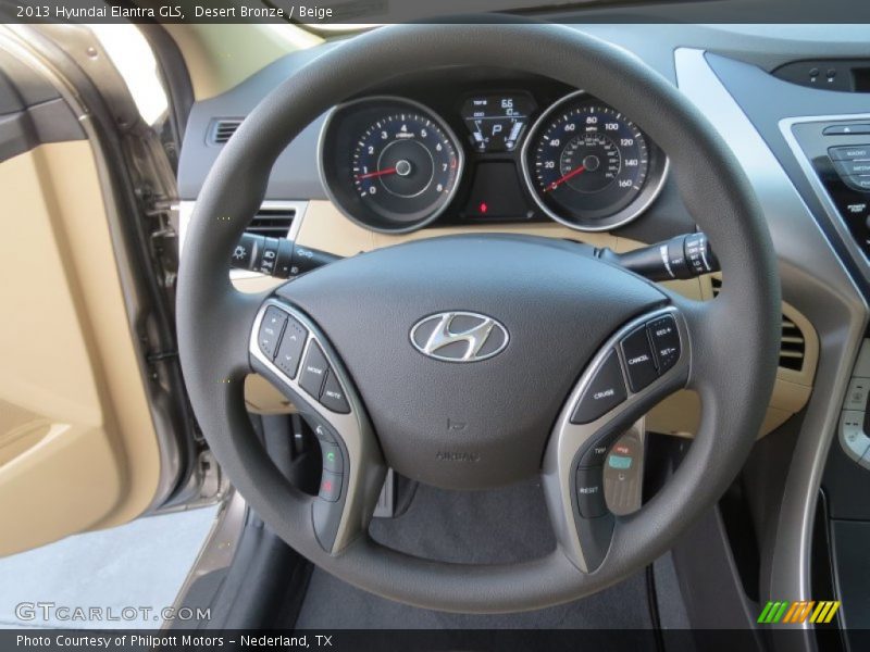Desert Bronze / Beige 2013 Hyundai Elantra GLS