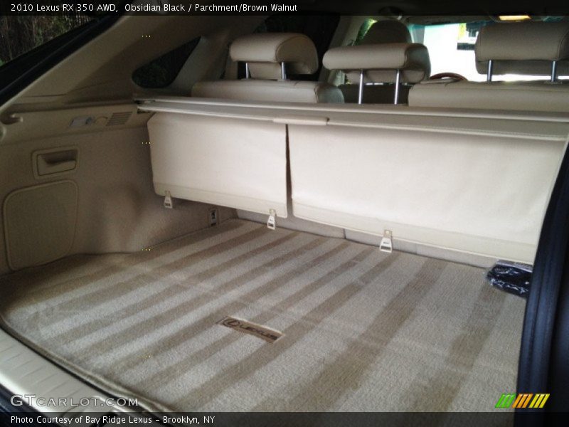Obsidian Black / Parchment/Brown Walnut 2010 Lexus RX 350 AWD