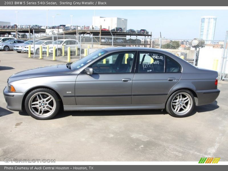 Sterling Grey Metallic / Black 2003 BMW 5 Series 540i Sedan