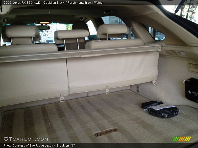 Obsidian Black / Parchment/Brown Walnut 2010 Lexus RX 350 AWD