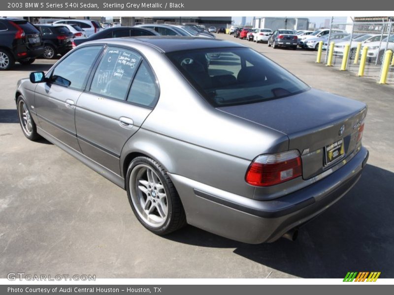 Sterling Grey Metallic / Black 2003 BMW 5 Series 540i Sedan