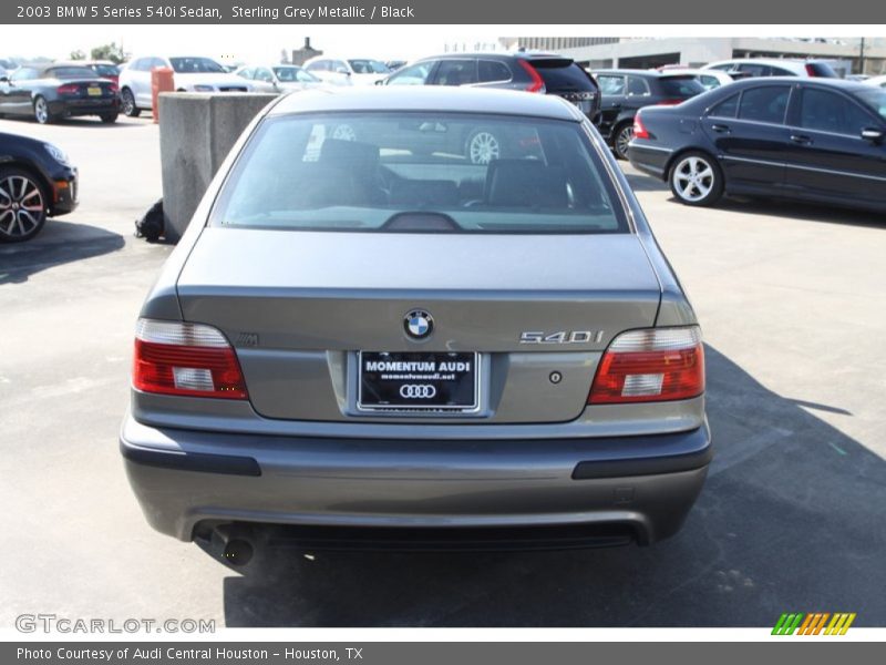 Sterling Grey Metallic / Black 2003 BMW 5 Series 540i Sedan