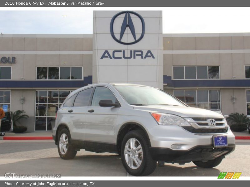 Alabaster Silver Metallic / Gray 2010 Honda CR-V EX
