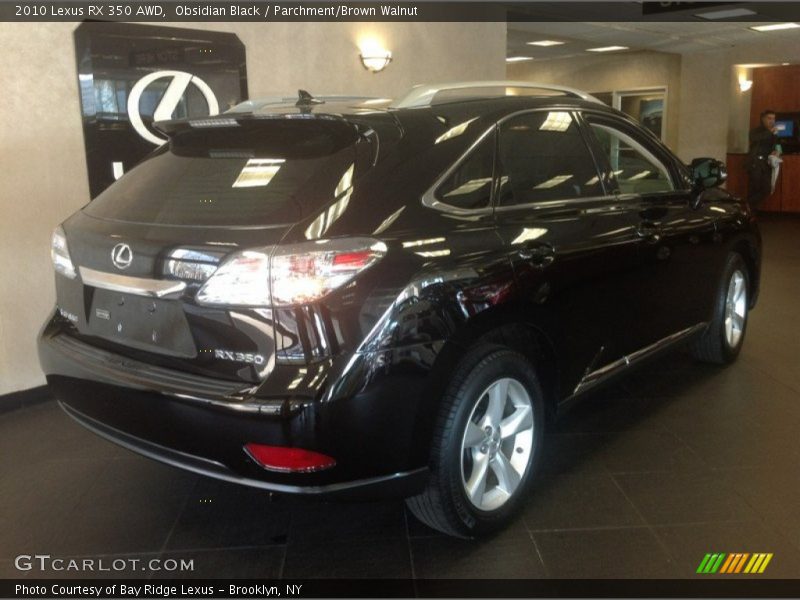 Obsidian Black / Parchment/Brown Walnut 2010 Lexus RX 350 AWD