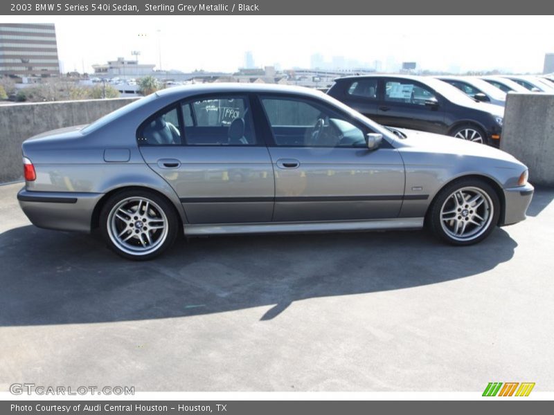 Sterling Grey Metallic / Black 2003 BMW 5 Series 540i Sedan