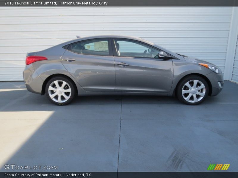 Harbor Gray Metallic / Gray 2013 Hyundai Elantra Limited