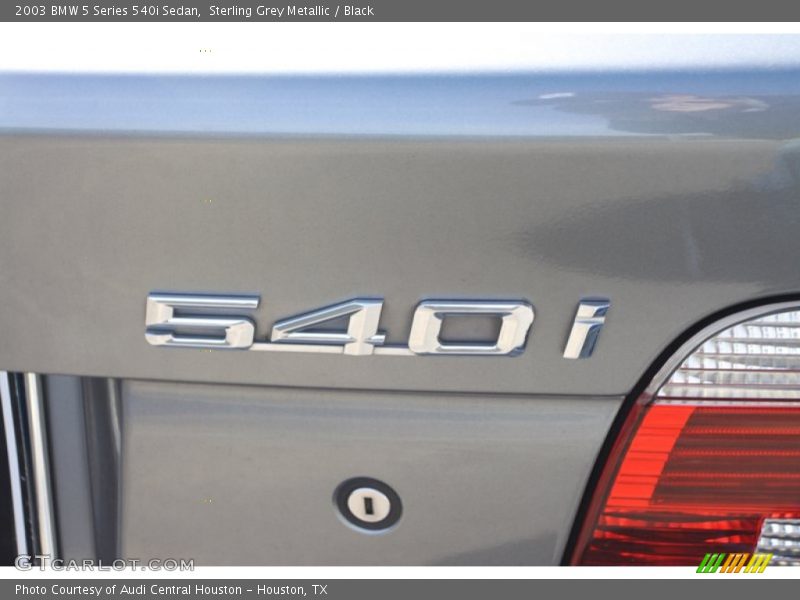 Sterling Grey Metallic / Black 2003 BMW 5 Series 540i Sedan