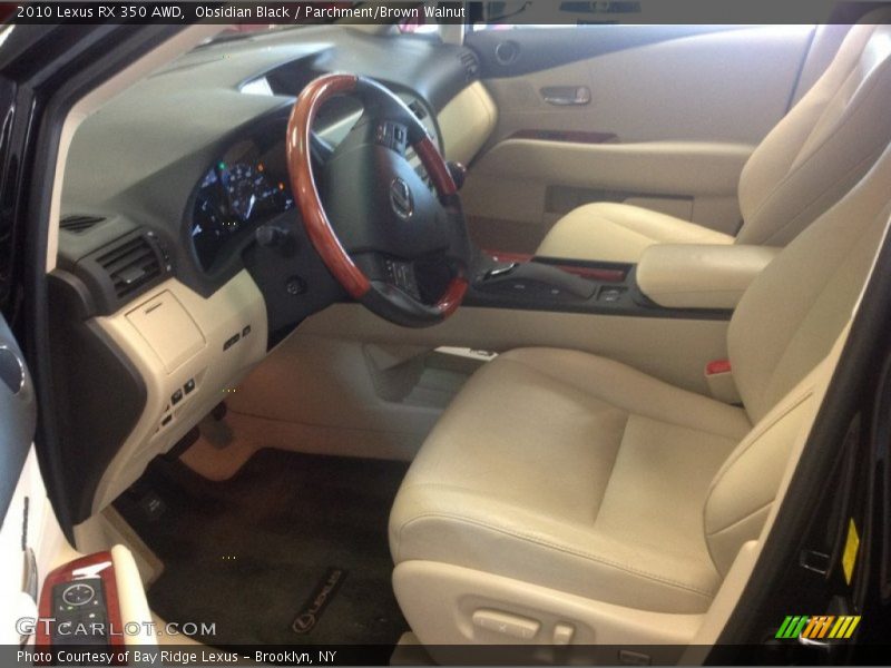 Obsidian Black / Parchment/Brown Walnut 2010 Lexus RX 350 AWD