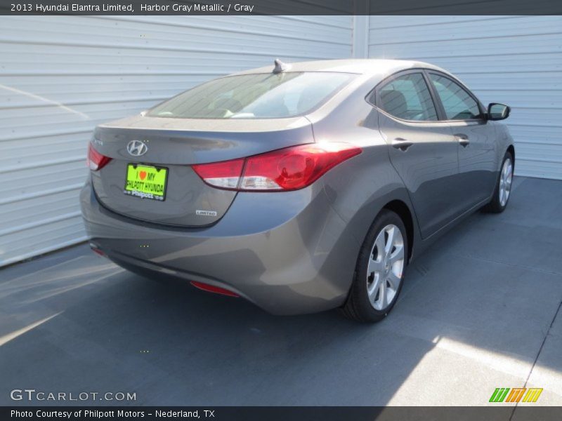 Harbor Gray Metallic / Gray 2013 Hyundai Elantra Limited