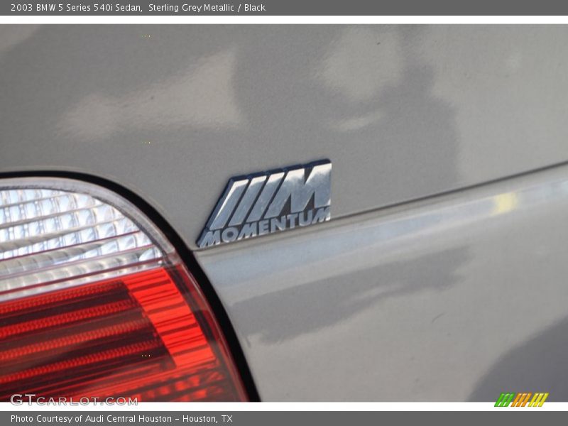 Sterling Grey Metallic / Black 2003 BMW 5 Series 540i Sedan