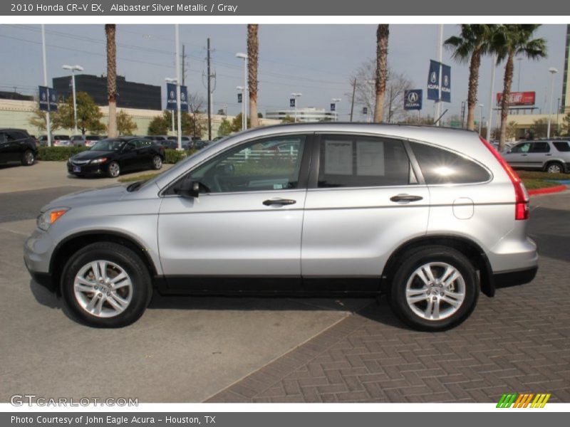 Alabaster Silver Metallic / Gray 2010 Honda CR-V EX