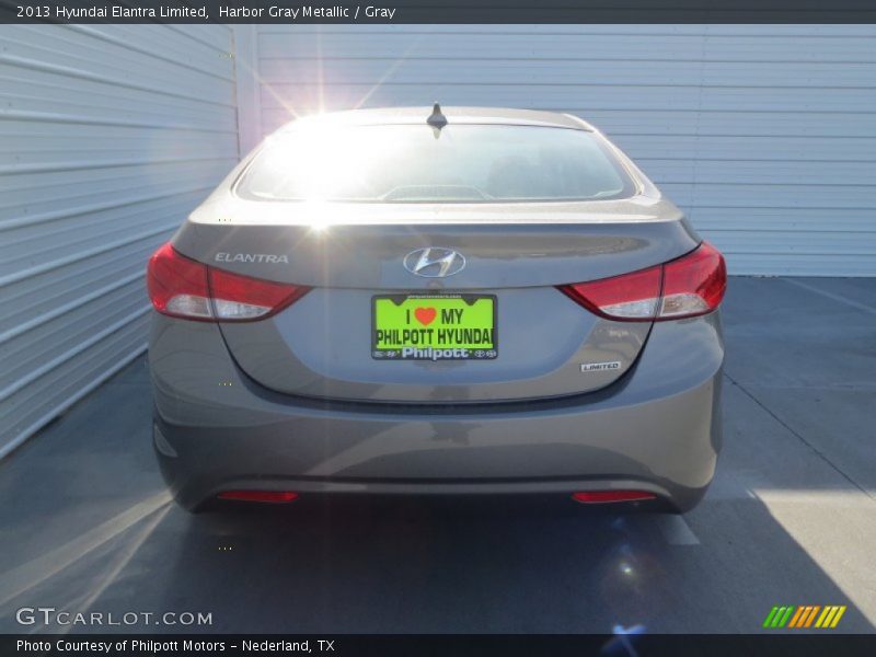 Harbor Gray Metallic / Gray 2013 Hyundai Elantra Limited