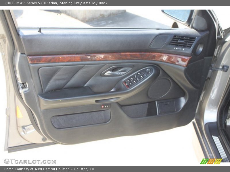 Sterling Grey Metallic / Black 2003 BMW 5 Series 540i Sedan
