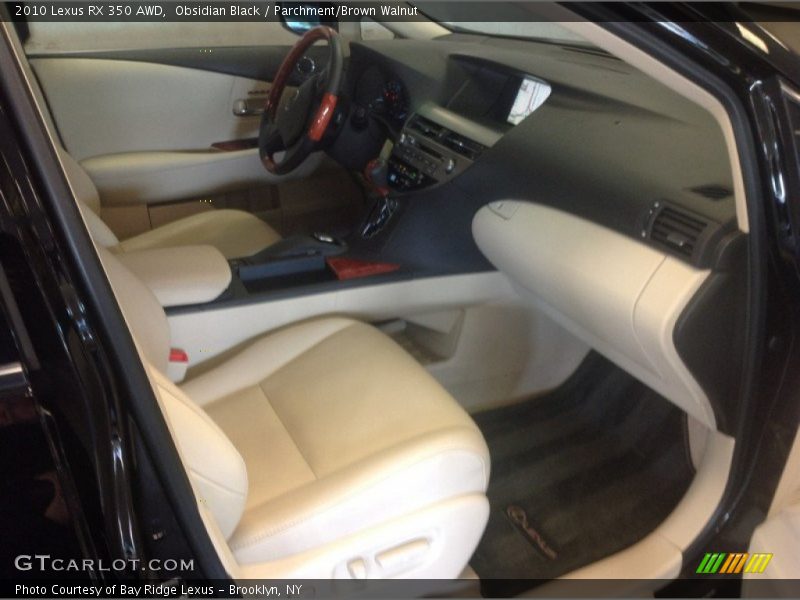 Obsidian Black / Parchment/Brown Walnut 2010 Lexus RX 350 AWD