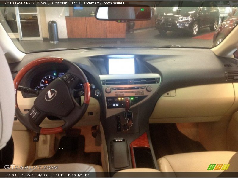 Obsidian Black / Parchment/Brown Walnut 2010 Lexus RX 350 AWD