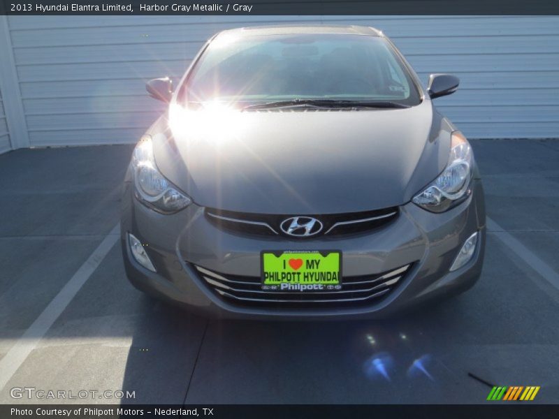 Harbor Gray Metallic / Gray 2013 Hyundai Elantra Limited