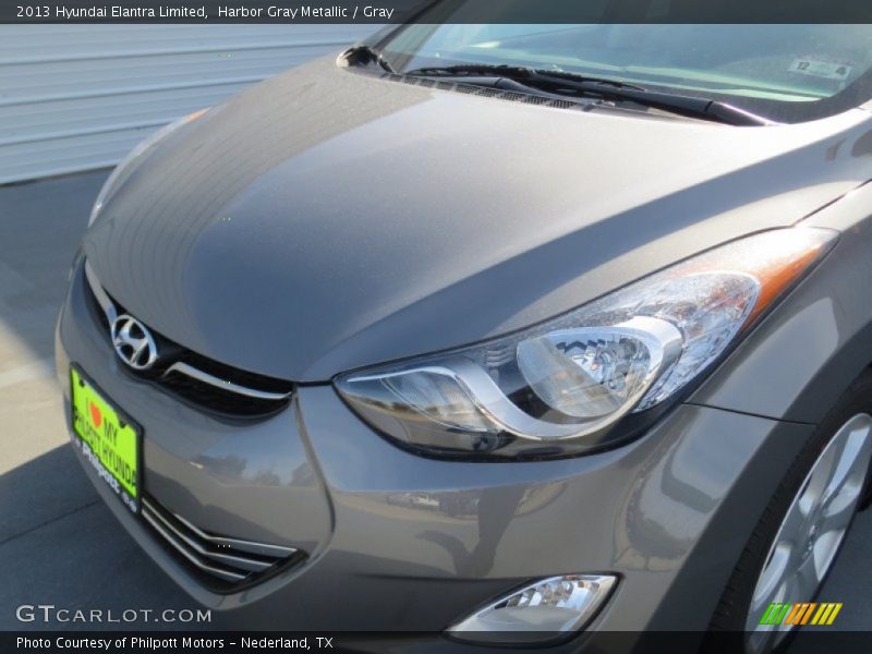 Harbor Gray Metallic / Gray 2013 Hyundai Elantra Limited