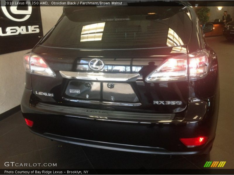 Obsidian Black / Parchment/Brown Walnut 2010 Lexus RX 350 AWD
