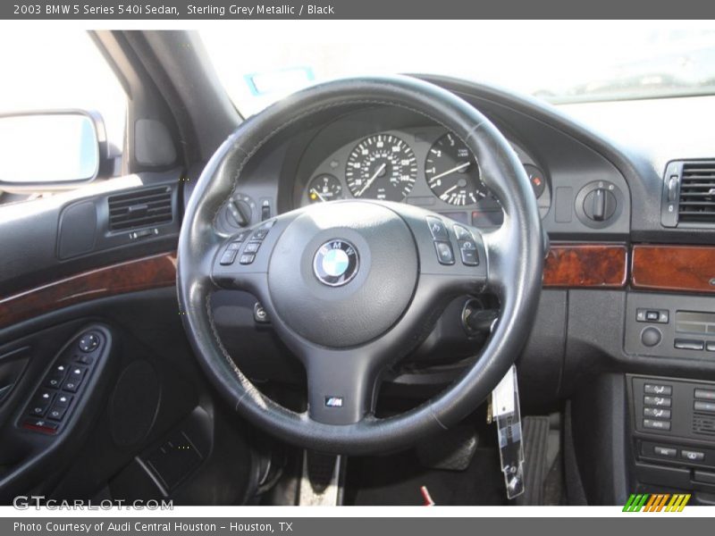 Sterling Grey Metallic / Black 2003 BMW 5 Series 540i Sedan