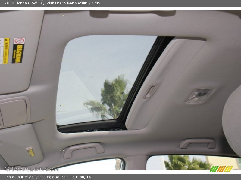 Alabaster Silver Metallic / Gray 2010 Honda CR-V EX