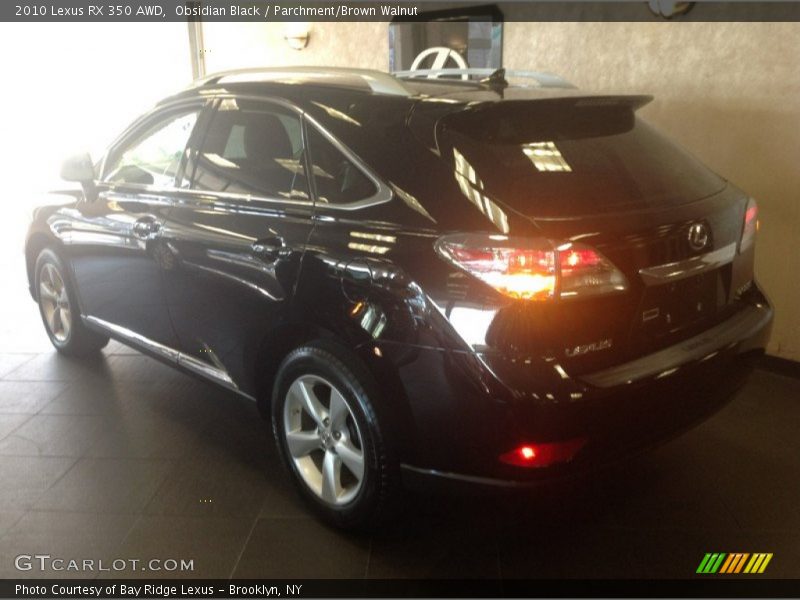 Obsidian Black / Parchment/Brown Walnut 2010 Lexus RX 350 AWD